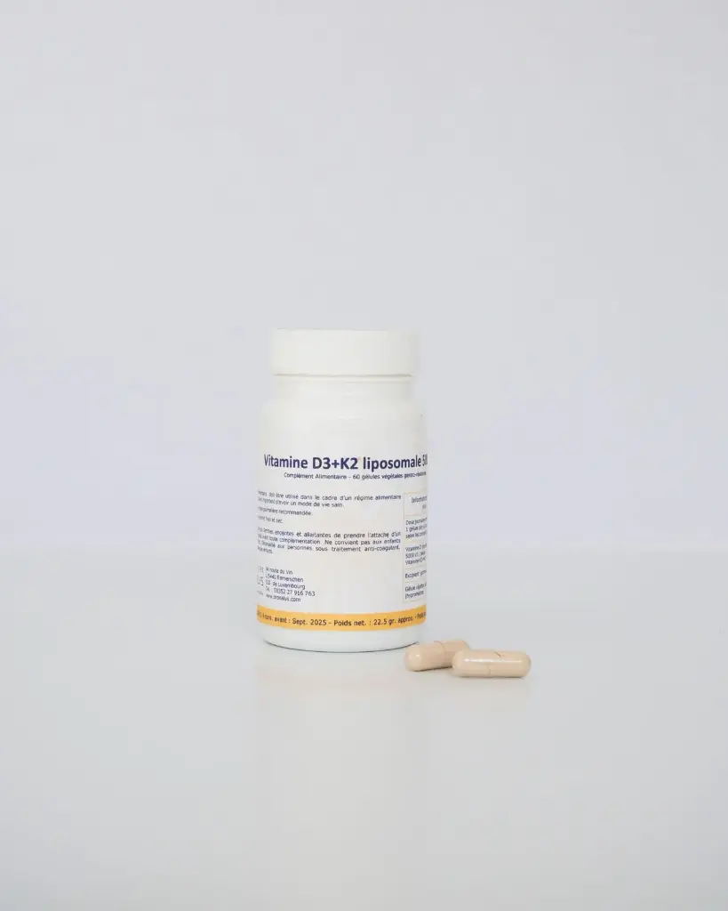Vitamine D3+K2 Liposomale 1000 et 5000 UI